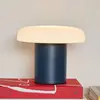 Image de HÜBSCH lampe à poser Ateliers, bleu foncé, blanc, verre, fer