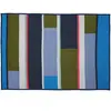 Image de Plaid en coton bio Hübsch Bleu 140x200