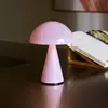 Image de lampe à poser rechargeable LED HÜBSCH Mush, rose, hauteur 20 cm