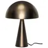 Image de lampe à poser HÜBSCH Mush Mini, laiton bruni, hauteur 34 cm