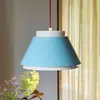 Image de Hübsch Suspension Remi, bleu/beige, Ø 25 cm, métal