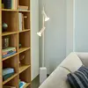 Image de Hübsch Lampe sur pied SET, gris clair, hauteur 160 cm, fer/verre, à 2 lampes