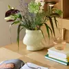 Image de Hübsch Vase Lote, couleur sable, hauteur 20 cm, verre
