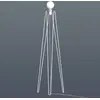 Image de GRUPA Model M2 Lampe sur pied LED blanc, câble blanc
