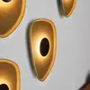 Image de Applique murale LED LOOM DESIGN Cozy, jaune, feutre, 40 x 31 cm