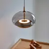 Image de LOOM DESIGN suspension LED Avalon or rose/gris Ø 20 cm Verre