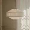 Image de New Works Suspension Kite, Ø 55 cm, blanc, 3 lampes, toison