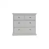 Image de Commode 4 tiroirs HARLINGTON coloris blanc