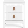 Image de Chevet 2 tiroirs REAL coloris blanc