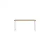 Image de Bureau droit 150 cm OFFICE coloris chêne/blanc