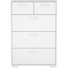 Image de Commode 3 tiroirs + 2 tiroirs OLMO coloris blanc laqué