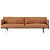Image de Canapé Outline en cuir 3 places Muuto Cognac taille unique
