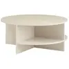 Image de Table basse en terrazzo Halves Muuto Taupe taille unique