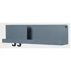 Image de Muuto Folded Shelves Étagères Murales 63 * 16,5cm (Blue-Grey), 24022