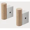 Image de Muuto Attach Coat Hook Crochet Manteau Bois Aluminium (Set de 2 Crochets) (Aluminium)