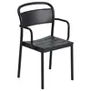 Image de Muuto Linear Steel Armchair Chaise Extérieur Black
