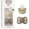 Image de BIBS Supreme Tétine, 0-6 mois, lot de 2, Vanilla/Dark Oak