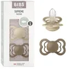 Image de BIBS Supreme Tétine, 6-18 mois, lot de 2, Vanilla/Dark Oak