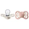 Image de BIBS Supreme Tétine, 6-18 mois, lot de 2, téterelle symétrique, Ivory/Blush