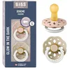 Image de BIBS Boheme GLOW Tétine, 0-6 mois, 2-pack, Blush/Vanilla