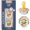 Image de BIBS Boheme GLOW Tétine, 6-18 mois, 2-pack, Blush/Vanilla
