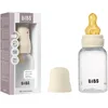 Image de Biberon BIBS d’une capacité de 150 ml avec tétine en caoutchouc naturel - fonction anti-colique, sans bisphénol A, tétine ronde, débit lent, convient aux nouveau-nés - Ivory