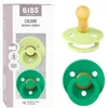Image de BIBS Colour Tétine, 6-18 mois, lot de 2, téterelle ronde, Matcha/Cactus