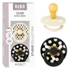 Image de BIBS Colour Tétine, 0-6 mois, lot de 2, Polka Mix Ivory/Black