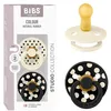Image de BIBS Colour Tétine, 6-18 mois, lot de 2, Polka Mix Ivory/Black