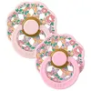 Image de Sucette bébé - BIBS x Liberty - Boheme - Ronde - T2 - Caoutchouc naturel - Blossom Mix - Pack de 2