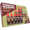 Image de The Army Painter, Warpaints Fanatic Washes Paint Set, 10 x 18 ml Peintures Acryliques - Lavis et Ombres pour modèles de figurines, figurines Warhammer & D&D.