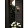 Image de Nuura Aps Applique murale d'extérieur Nuura Miira, Ø 20 cm, noir/transparent