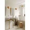 Image de Nuura Aps Applique murale Nuura Liila 1 Medium, bronze/transparent, IP44, G9