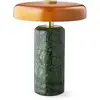 Image de DESIGN BY US Lampe de table LED rechargeable Trip, vert / orange, marbre, verre, IP44