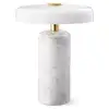 Image de DESIGN BY US Lampe de table LED rechargeable Trip, blanc / blanc, marbre, verre, IP44