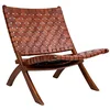 Image de HOUSE NORDIC Chaise Pliante Perugia en Cuir Marron