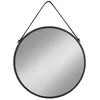 Image de House Nordic Miroir Trapani - Miroir avec Cadre en Acier Noir - 60 cm
