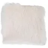 Image de House Nordic Coussin de siège en Peau d'agneau Artificielle Ivoire 40 x 40 cm