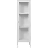Image de House Nordic Vitrine 1 Porte vitrée Acier Blanc 40 x 35 x 140 cm