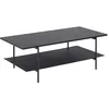 Image de AC Design Furniture Augusta Table Basse, Bois Métal, Noir, H: 40 x B: 115 x T: 60 cm