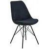Image de AC Design Furniture Emanuel Chaise de Salle à Manger, Métal, Anthracite, H: 85,5 x B: 48,5 x T: 54 cm