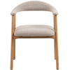 Image de Chaise en tissu LOMOCO ARVO coloris beige