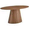 Image de Furnhouse Tango Table à manger ovale | Placage chêne métatarse | 160 x 90 cm Naturel   Design scandinave pour 4 à 6 personnes
