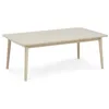 Image de Furnhouse Ibbe Design - Table basse rectangulaire naturelle - 125 x 70 cm - En bois massif de chêne - Design scandinave - Pour salon