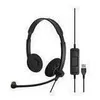 Image de Micro-casque EPOS SENNHEISER IMPACT SC 60 USB ML - Sur-oreille - Filaire - Noir avec des reflets orange