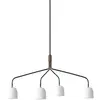 Image de GUBI Lustre Howard à 4 lampes 134x103 cm blanc/gunmetal