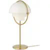 Image de GUBI lampe à poser Multi-Lite, hauteur 50 cm, laiton/blanc