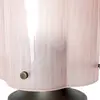 Image de Lampe à poser Gubi Seine, laiton antique, verre rose corail