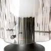 Image de Lampe à poser Gubi Seine, laiton antique, verre gris fumé