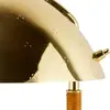 Image de GUBI lampe à poser 9209, laiton, rotin, hauteur 36,5 cm